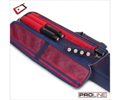 Cuetec 4x8 Navy Pro Line Pool Cue Case -Billiard Pro Shop 23 ct pro line 4x8 navy 95 755 main pocket
