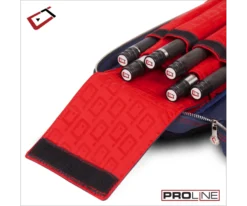 Cuetec 4x8 Navy Pro Line Pool Cue Case -Billiard Pro Shop 23 ct pro line 4x8 navy 95 755 paded interior