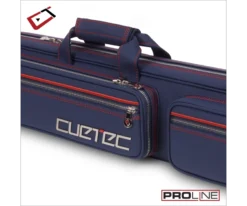 Cuetec 4x8 Navy Pro Line Pool Cue Case -Billiard Pro Shop 23 ct pro line 4x8 navy 95 755 zipper detail