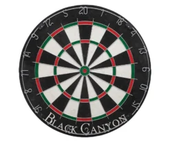 Black Canyon Sisal Fiber Bristle Dart Board With Round Wire