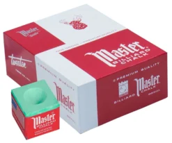 Master Chalk (Box Of 144 Cubes) -Billiard Pro Shop chm144 green 01