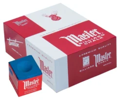 Master Chalk (Box Of 144 Cubes) -Billiard Pro Shop chm144 skyblue 01