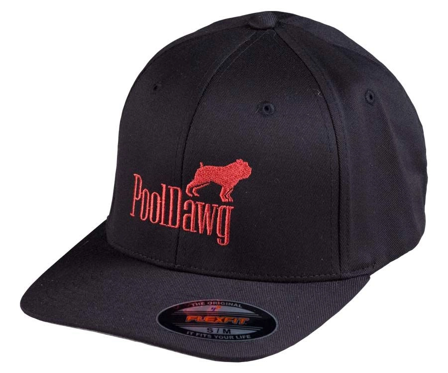 PoolDawg Logo Black Baseball Hat 3 PoolDawg Logo Black Baseball Hat