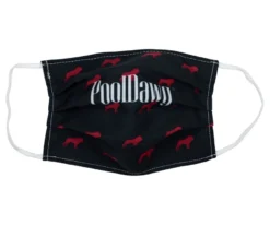 PoolDawg Face Mask - Red On Black