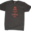 Keep Calm And Stroke On - Mens - Charcoal 2 Keep Calm And Stroke On - Mens - Charcoal -Billiard Pro Shop dawgtssm sm