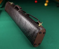 Elite 2 Butt 4 Shaft Brown Leather Case -Billiard Pro Shop ecc24 brown 03 2 1