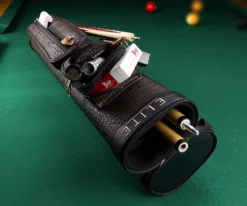 Elite Leatherette 2 Butt 4 Shaft Hard Case -Billiard Pro Shop eccp24 brown 01 1