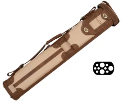 Elite 3x7 Vintage Leather Cue Case Chestnut -Billiard Pro Shop ecv37 chestnut 01