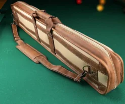 Elite 4x8 Vintage Vinyl Soft Cue Case Black -Billiard Pro Shop ecvs48 chestnut 04 2