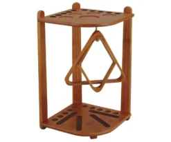 10 Cue Corner Floor Rack - Chocolate, Honey, Midnight Or Wine -Billiard Pro Shop fr10 honey 01