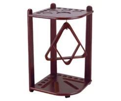 10 Cue Corner Floor Rack - Chocolate, Honey, Midnight Or Wine -Billiard Pro Shop fr10 wine 01