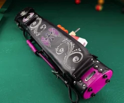 Instroke La Bella Donna 2 Butt 4 Shaft Hard Case - Black -Billiard Pro Shop isxb 02