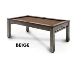 Lexington 3-in-1 Outdoor Pool/Dining/Ping Pong Table From Spencer Marston - FREE Installation -Billiard Pro Shop lexington beige