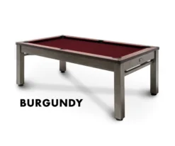 Lexington 3-in-1 Outdoor Pool/Dining/Ping Pong Table From Spencer Marston - FREE Installation -Billiard Pro Shop lexington burgundy