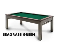Lexington 3-in-1 Outdoor Pool/Dining/Ping Pong Table From Spencer Marston - FREE Installation -Billiard Pro Shop lexington seagrass green