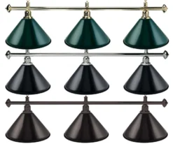 Economy 3-Shade Pool Table Light