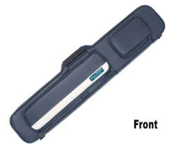 Molinari 3 Butt 6 Shaft Navy Flat Cue Case -Billiard Pro Shop mlcf36 navy white front 01