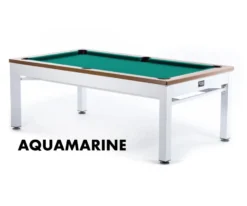 Newport 3-in-1 Outdoor Pool/Dining/Ping Pong Table From Spencer Marston - FREE Installation -Billiard Pro Shop newport aquamarine