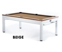 Newport 3-in-1 Outdoor Pool/Dining/Ping Pong Table From Spencer Marston - FREE Installation -Billiard Pro Shop newport beige