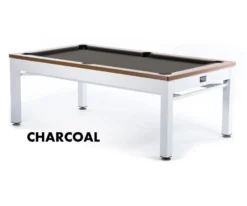 Newport 3-in-1 Outdoor Pool/Dining/Ping Pong Table From Spencer Marston - FREE Installation -Billiard Pro Shop newport charcoal