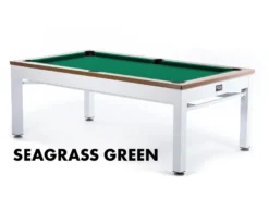 Newport 3-in-1 Outdoor Pool/Dining/Ping Pong Table From Spencer Marston - FREE Installation -Billiard Pro Shop newport seagrass green