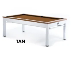 Newport 3-in-1 Outdoor Pool/Dining/Ping Pong Table From Spencer Marston - FREE Installation -Billiard Pro Shop newport tan