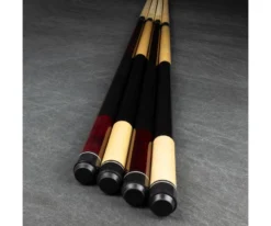 Economy Two-Piece Pool Cue Bundle (4 House Cues Set) -Billiard Pro Shop pdeco bundle