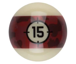 Aramith Camo Single Replacement Balls -Billiard Pro Shop rbcam 15ball 01