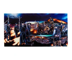 "Shoot Out" Floating Wall Art (30" X 15.75") - Rich Color -Billiard Pro Shop rtnsowc cat