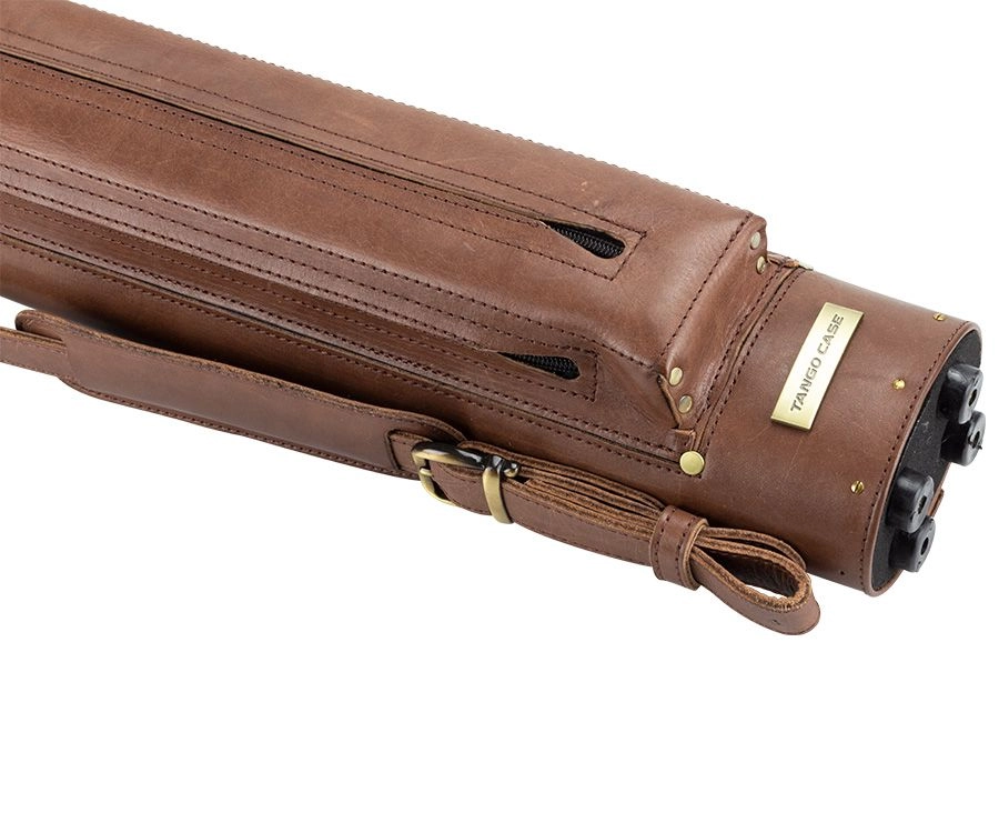 Tango Pampa Chestnut 2 Butt 2 Shaft Leather Cue Case 6 Tango Pampa Chestnut 2 Butt 2 Shaft Leather Cue Case - Image 4