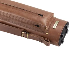 Tango Pampa Chestnut 3 Butt 5 Shaft Leather Cue Case -Billiard Pro Shop tapm35 chestnut 04