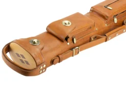 Tango Pampa Tan 3 Butt 5 Shaft Leather Cue Case -Billiard Pro Shop tapm35 tan 03