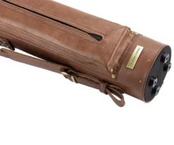 Tango Pampa Chestnut 3 Butt 6 Shaft Leather Cue Case -Billiard Pro Shop tapm36 chestnut 04
