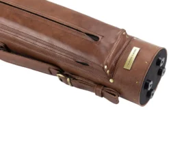 Tango Pampa Chestnut 3 Butt 7 Shaft Leather Cue Case -Billiard Pro Shop tapm37 chestnut 04